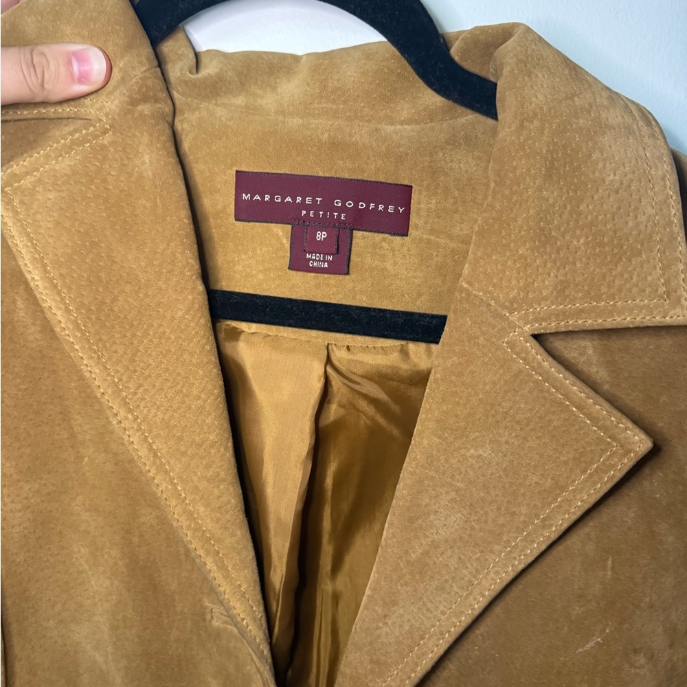 Margaret Godfrey Petite Suede Blazer — Size 8P — AS-IS - Picture 2 of 8